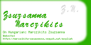 zsuzsanna marczikits business card